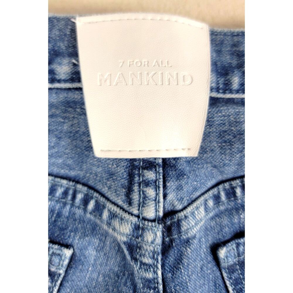 7 For All Mankind Easy Straight Maribl Distressed Jeans Size 27 - Picture 6 of 11